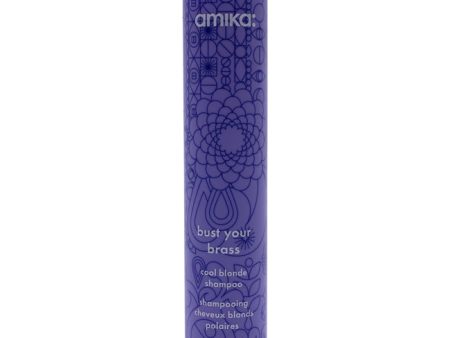 Amika Bust Your Brass Cool Blonde Shampoo by Amika for Unisex - 10 oz Shampoo For Cheap