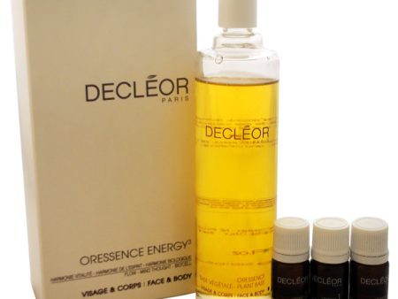 Decleor Oressence Energy3 by Decleor for Unisex - 4 Pc Kit 5.9oz Oressence Plant Base, 0.07oz Concentrate1 Flow, 0.07oz Concentrate2 Mind Thought, 0.07oz Concentratre3 Biocell Online Sale