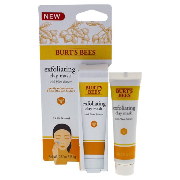 Burts Bees Exfoliating Clay Mask by Burts Bees for Unisex - 0.57 oz Mask Fashion