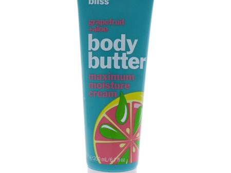 Bliss Grapefruit + Aloe Body Butter by Bliss for Unisex - 6.7 oz Cream For Discount