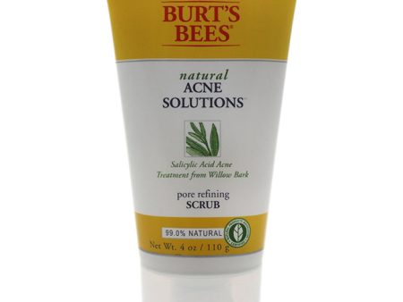 Burts Bees Natural Acne Solutions Pore Refining Scrub by Burts Bees for Unisex - 4 oz Scrub on Sale