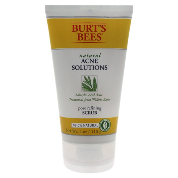 Burts Bees Natural Acne Solutions Pore Refining Scrub by Burts Bees for Unisex - 4 oz Scrub on Sale