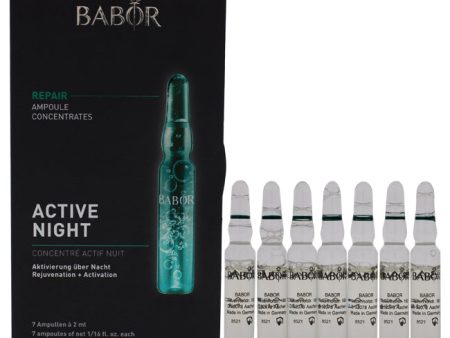 Babor Active Night Ampoule Serum Concentrates by Babor for Women - 7 x 0.06 oz Serum Discount