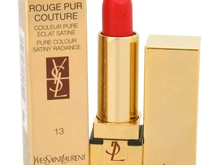 Yves Saint Laurent Rouge Pur Couture Pure Colour Satiny Radiance Lipstick - 13 Le Orange by Yves Saint Laurent for Women - 0.13 oz Lipstick Online now