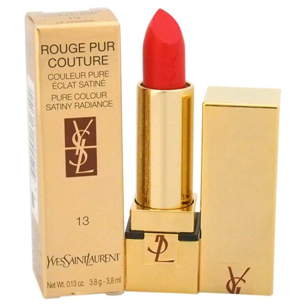 Yves Saint Laurent Rouge Pur Couture Pure Colour Satiny Radiance Lipstick - 13 Le Orange by Yves Saint Laurent for Women - 0.13 oz Lipstick Online now