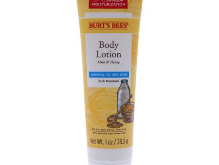 Burts Bees Milk and Honey Body Lotion by Burts Bees for Unisex - 1 oz Body Lotion For Sale