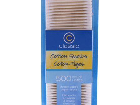 Classic Cotton Swabs by Classic for Unisex - 500 Pc Swabs Online