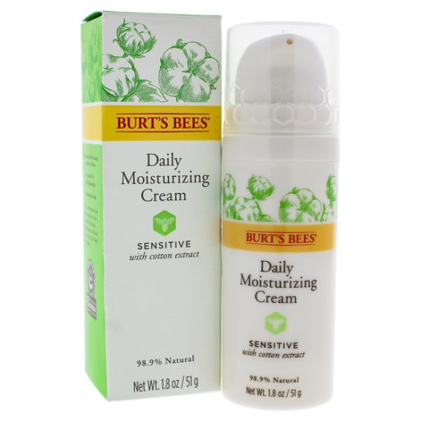 Burts Bees Sensitive Daily Moisturizing Cream by Burts Bees for Unisex - 1.8 oz Cream Online Hot Sale