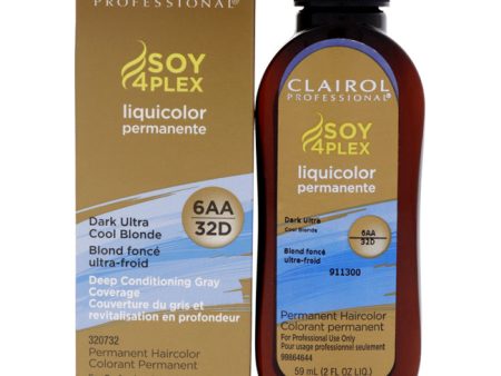 Clairol Professional Liquicolor Permanent Hair Color 32D - Dark Ultra Cool Blonde by Clairol for Unisex - 2 oz Hair Color For Sale