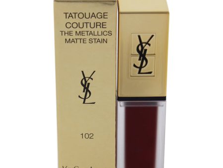 Yves Saint Laurent Tatouage Couture The Metallics Lip Gloss - 102 Iron Pink Spirit by Yves Saint Laurent for Women - 0.20 oz Lip Gloss Supply