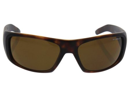 Arnette Arnette AN 4182 2197 83 Hot Shot - Fuzzy Havana Brown Polarized by Arnette for Men - 62-17-130 mm Sunglasses Sale