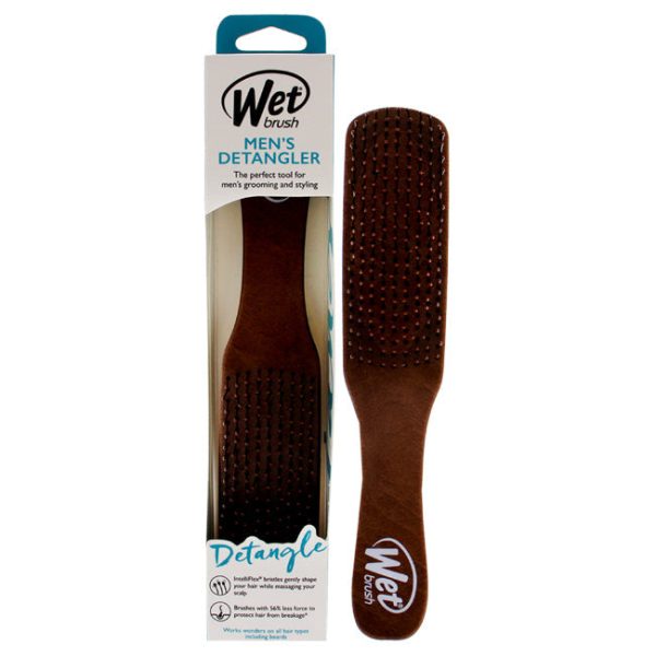 Wet Brush Mens Detangler Brush - Brown Leather by Wet Brush for Men - 1 Pc Hair Brush For Sale