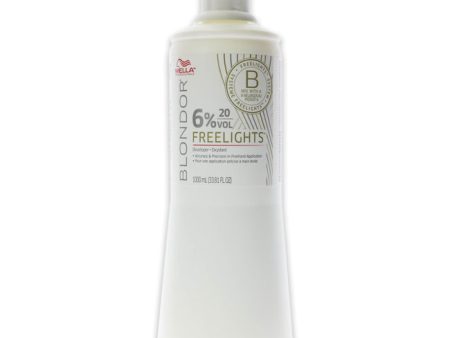 Wella Blondor Freelights Developer 06 Percent 20 Vol by Wella for Unisex - 33.8 oz Lightener Online now