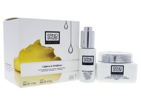 Erno Laszlo White Marble Dual Phase Vitamin C Peel by Erno Laszlo for Unisex - 2 Pc 1.7oz Dual Phase Vitamin C Peel - Step 1, 0.7oz Dual Phase Vitamin C Peel Activator - Step 2 Hot on Sale