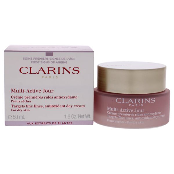 Clarins Multi-Active Day Cream - Dry Skin by Clarins for Unisex - 1.6 oz Cream For Sale