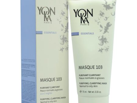 Yonka Masque 103 Purifying Clarifying Mask - Normal to Oily Skin by Yonka for Unisex - 3.3 oz Mask For Sale