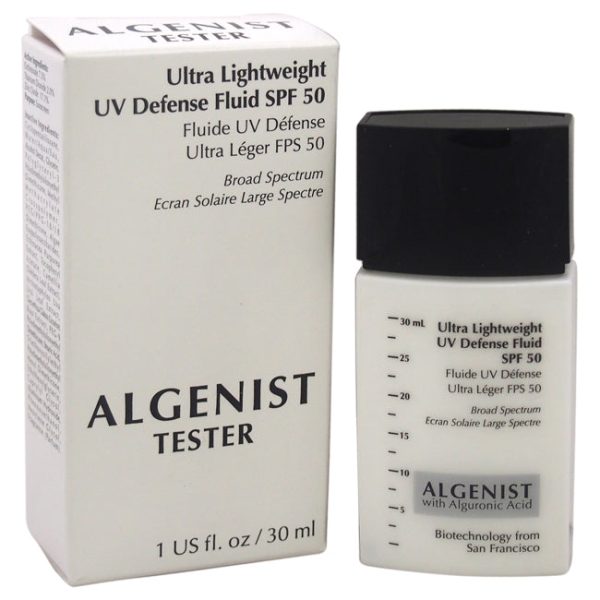 Algenist Ultra Lightweight UV Defense Fluid SPF 50 by Algenist for Women - 1 oz Fluid (Tester) Hot on Sale