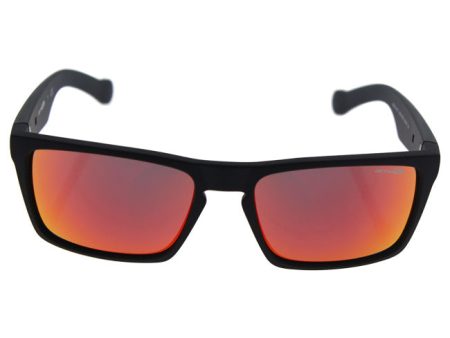 Arnette Arnette AN 4204 01 6Q Specialist - Matte Black Grey-Red by Arnette for Men - 59-18-130 mm Sunglasses Online Sale