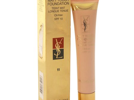 Yves Saint Laurent Matt Touch Foundation (Oil free) SPF 10 - No. 11 Hazelnut by Yves Saint Laurent for Women - 1 oz Foundation For Sale