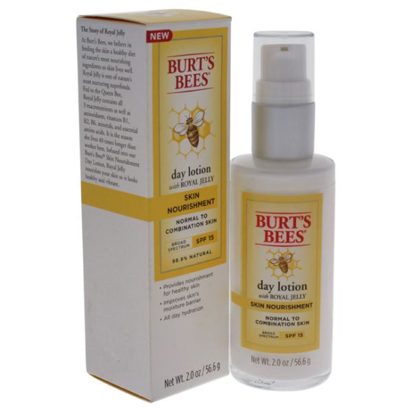 Burts Bees Skin Nourishment Day Lotion SPF 15 by Burts Bees for Unisex - 2 oz Lotion Online now