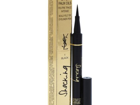 Yves Saint Laurent Shocking Eyeliner Effet Faux Cils Bold Felt -Tip Eyeliner Pen - 1 Black by Yves Saint Laurent for Women - 0.03 oz Eyeliner Cheap