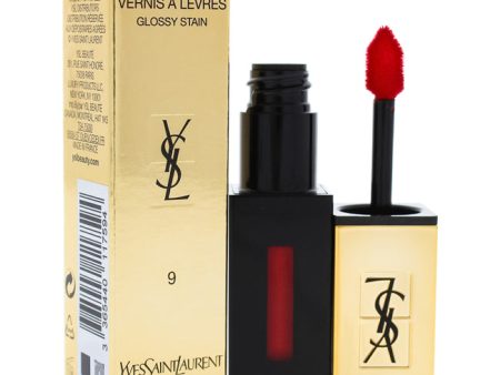 Yves Saint Laurent Rouge Pur Couture Vernis A Levres Glossy Stain - 9 Rouge Laque by Yves Saint Laurent for Women - 0.2 oz Lip Gloss on Sale