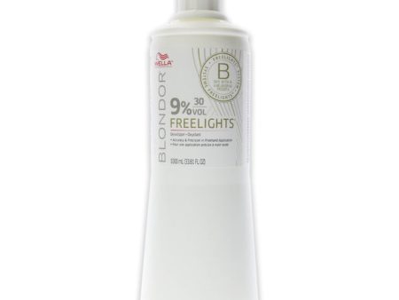 Wella Blondor Freelights Developer 09 Percent 30 Vol by Wella for Unisex - 33.8 oz Lightener Online Hot Sale