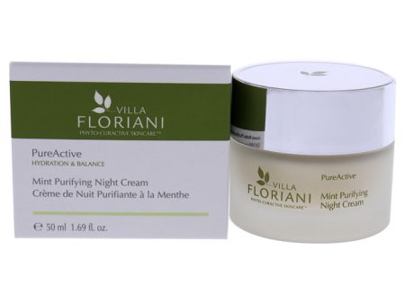 Villa Floriani PureActive Purifying Night Cream - Mint by Villa Floriani for Unisex - 1.69 oz Cream Fashion