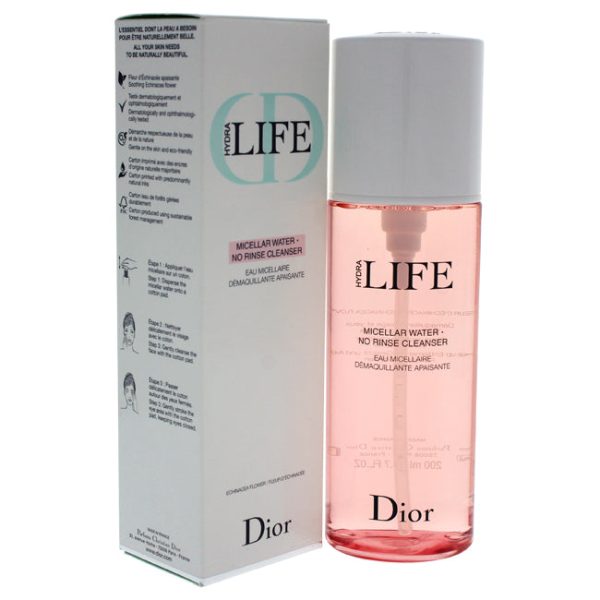 Christian Dior Hydra Life Micellar Water No Rinse Cleanser by Christian Dior for Women - 6.7 oz Cleanser Fashion