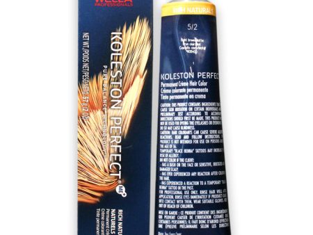 Wella Koleston Perfect Permanent Creme Hair Color - 5 2 Light Brown-Matte by Wella for Unisex - 2 oz Hair Color on Sale