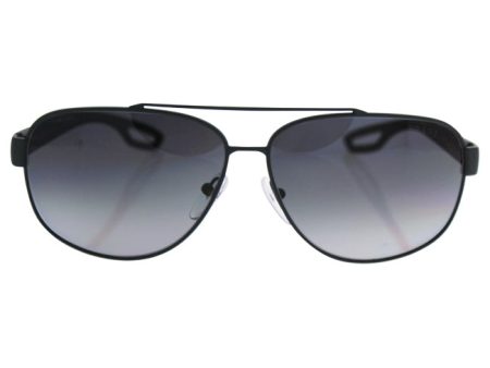 Prada Prada SPS 58Q TFZ-5W1 - Grey Grey Rubber Gradient Polarized by Prada for Men - 63-12-140 mm Sunglasses on Sale