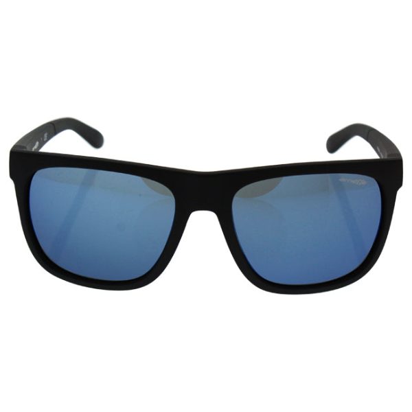 Arnette Arnette AN 4143 01 55 Fire Drill - Matte Black Blue by Arnette for Men - 58-18-135 mm Sunglasses Fashion