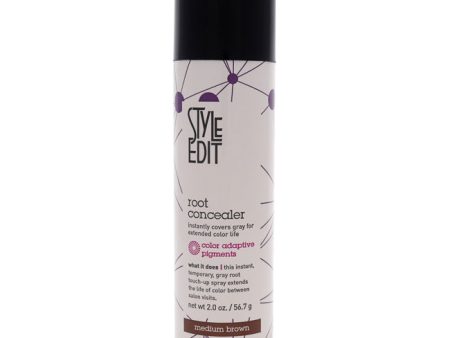 Style Edit Root Concealer Touch Up Spray - Medium Brown by Style Edit for Unisex - 2 oz Hair Color Discount