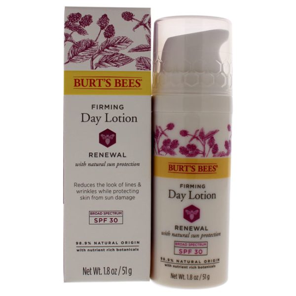 Burts Bees Renewal Firming Day Lotion SPF 30 by Burts Bees for Unisex - 1.8 oz Lotion Fashion