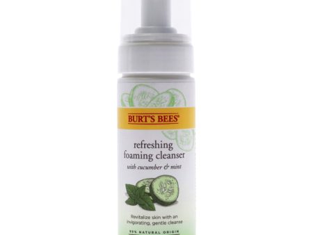 Burts Bees Refreshing Foaming Cleanser - Cucumber-Mint by Burts Bees for Unisex - 4.8 oz Cleanser For Sale