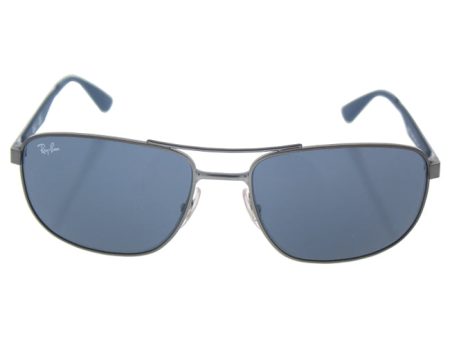 Ray Ban Ray Ban RB 3528 029 87 - Gunmetal Blue Grey by Ray Ban for Men - 58-17-145 mm Sunglasses on Sale