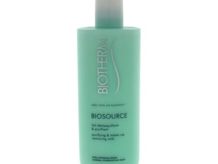 Biotherm Biosource Purifying & Make-Up Removing Milk by Biotherm for Women - 13.52 oz Makeup Remover Supply