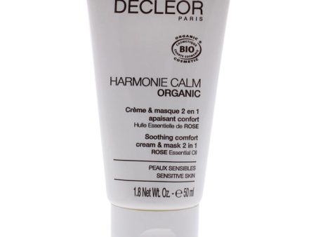 Decleor Harmonie Calm Organic Soothing Comfort 2-In-1 Cream and Mask by Decleor for Unisex - 1.8 oz Cream For Cheap