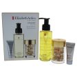 Elizabeth Arden Ceramide Youth Restoring Essentials Set by Elizabeth Arden for Women - 3 Pc Set 3.4oz Ceramide Replenishing Cleansing Oil, 30caps Advanced Ceramide Capsules Daily Youth Restoring Serum,0.17oz Superstart Skin Renewal Booster Fashion