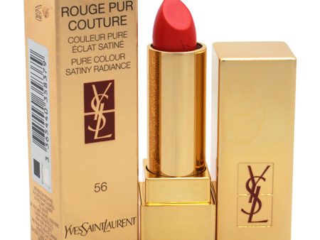 Yves Saint Laurent Rouge Pur Couture Pure Colour Satiny Radiance Lipstick - 56 Orange Indie by Yves Saint Laurent for Women - 0.13 oz Lipstick Hot on Sale