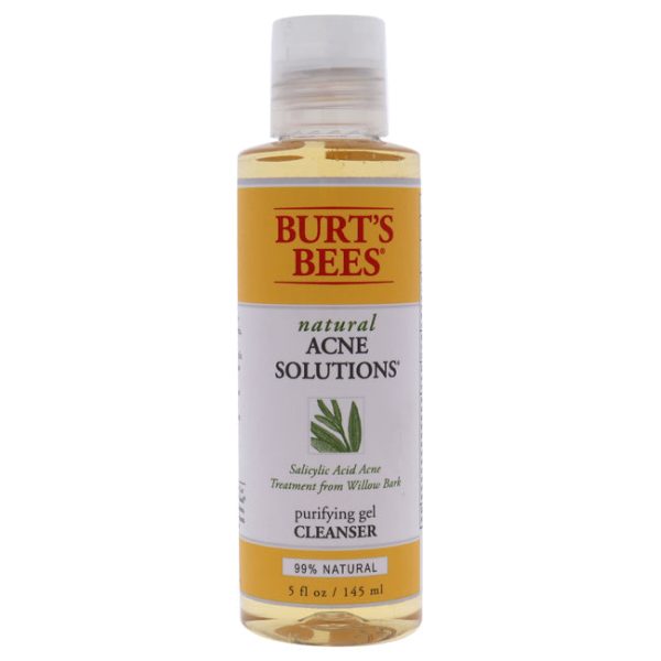 Burts Bees Natural Acne Solutions Purifying Gel Cleanser by Burts Bees for Unisex - 5 oz Cleanser Supply