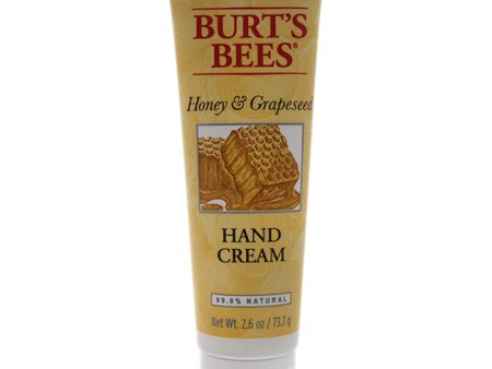 Burts Bees Honey and Grapeseed Hand Cream by Burts Bees for Unisex - 2.6 oz Cream For Discount