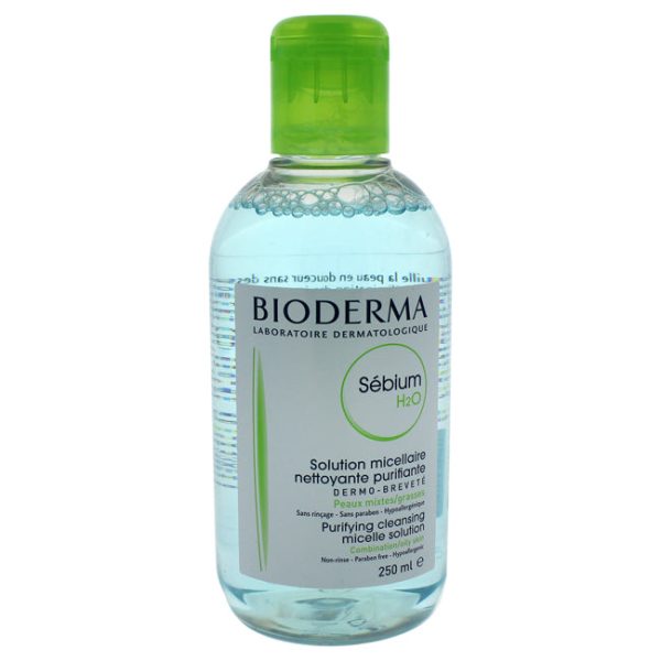 Bioderma Sebium H2O Cleansing Solution by Bioderma for Unisex - 250 ml Cleanser Online Hot Sale