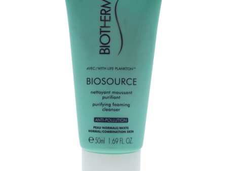 Biotherm Biosource Purifying Foaming Cleancer by Biotherm for Unisex - 1.69 oz Cleanser Online now