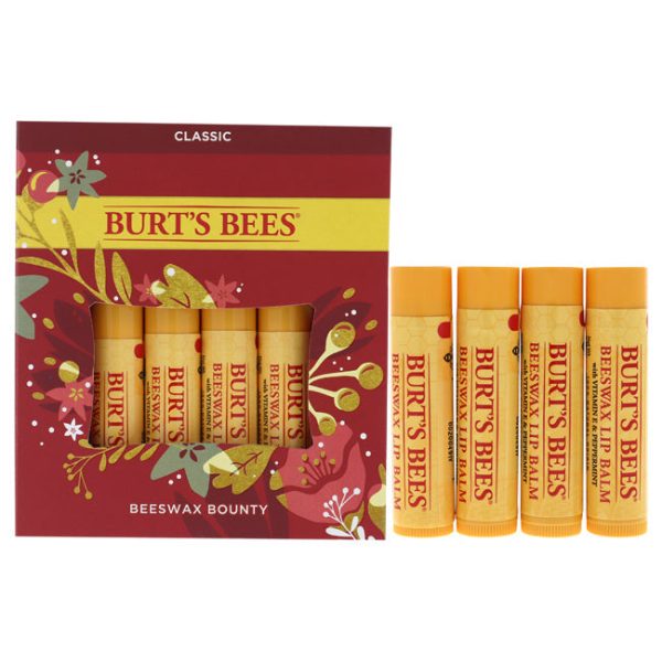 Burts Bees Beeswax Bounty Kit - Classic by Burts Bees for Unisex - 4 x 0.15 oz Lip Balm For Cheap