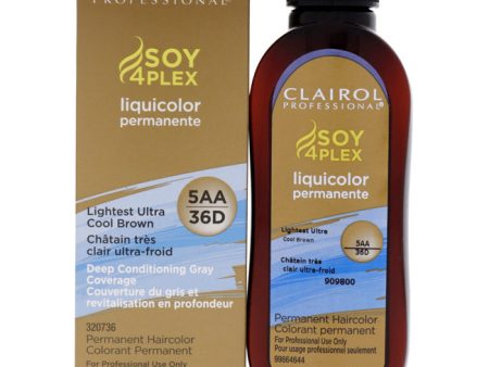 Clairol Professional Liquicolor Permanent Hair Color 36D - Lightest Ultra Cool Brown by Clairol for Unisex - 2 oz Hair Color Online now