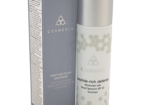 CosMedix Peptide-Rich Defense Moisturizer SPF 50 by CosMedix for Unisex - 1.7 oz Moisturizer Cheap