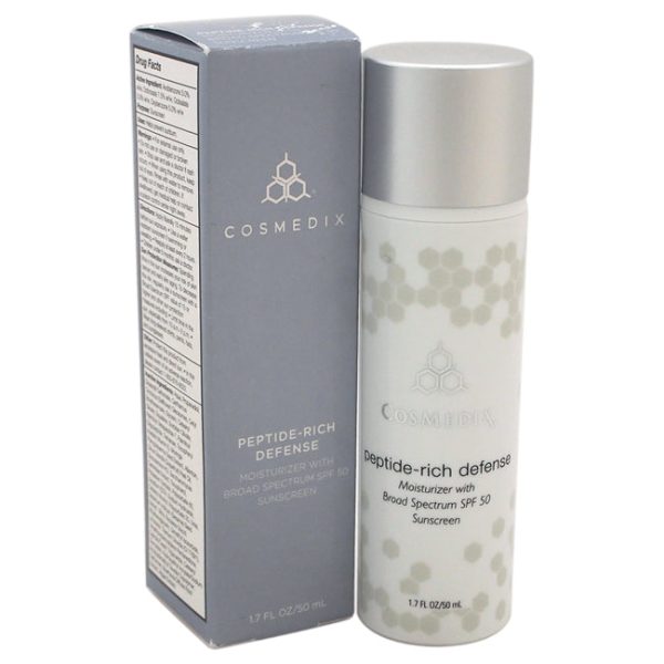 CosMedix Peptide-Rich Defense Moisturizer SPF 50 by CosMedix for Unisex - 1.7 oz Moisturizer Cheap