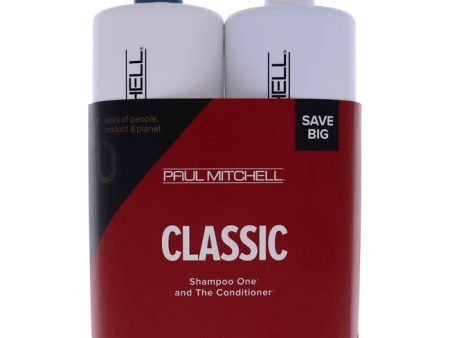 Paul Mitchell Classic Kit by Paul Mitchell for Unisex - 2 Pc Kit 33.8 oz Shampoo One, 33.8 oz The Conditioner Fashion