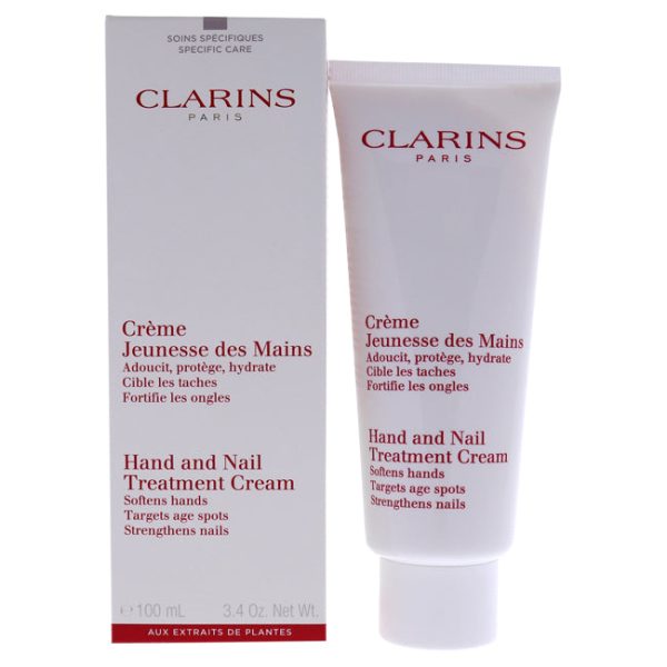 Clarins Hand and Nail Treatment Cream by Clarins for Unisex - 3.4 oz Cream on Sale